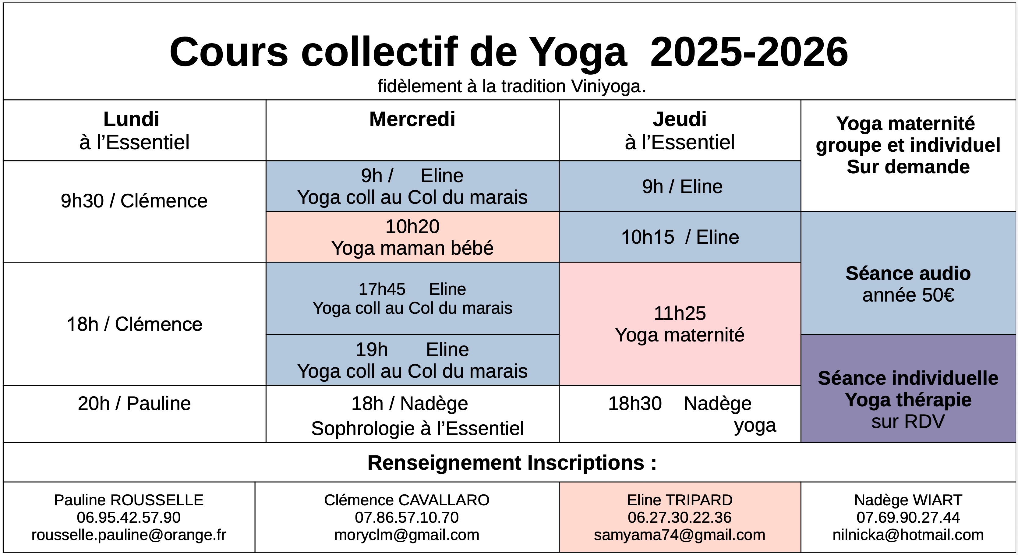 Calendrier